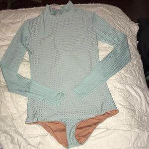 Acacia swimwear ehukai mesh one piece tidepool(S)